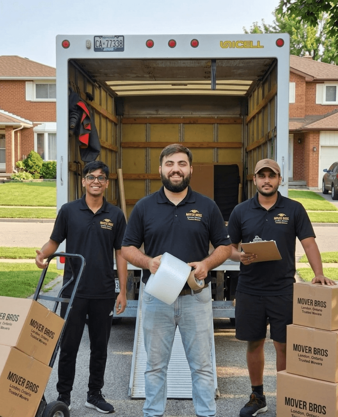 The Mover Bros team - your local London Ontario movers ready for your move